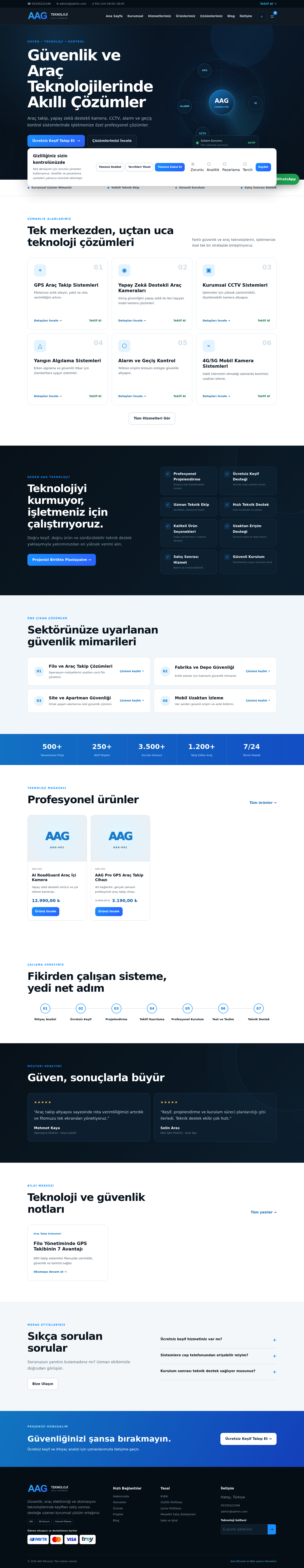 AAG TEKNOLOJİ web sitesi önizlemesi