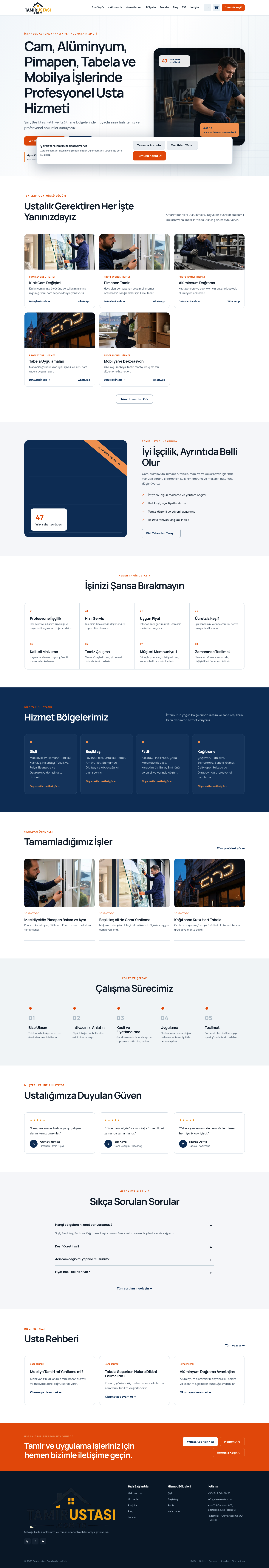 TAMİR USTASI web sitesi önizlemesi